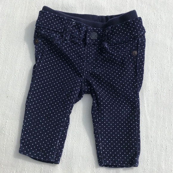 Baby Gap Polka Dot Corduroy Pants Size 0-3 Month - Picture 1 of 6
